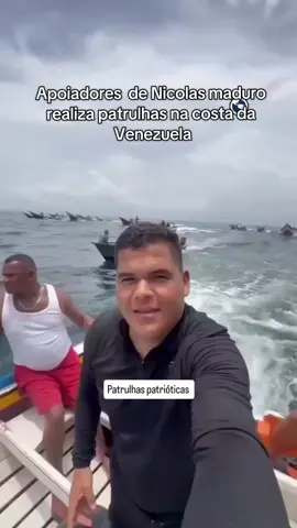 Barcos  de venezuelanos apoiadores do maduro, estão realizando 