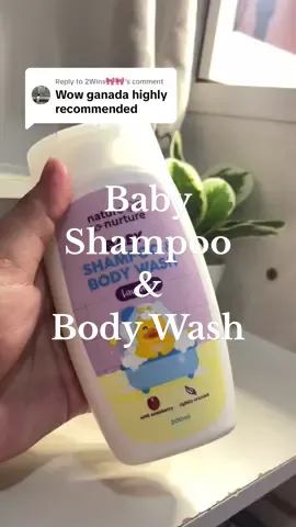 Replying to @2Wins🎀🎀  Soft ang hair and skin ni baby, hindi na din amoy pawis ang hair ni baby pag naglalaro and nakaka moisturize talaga siya ng skin ni baby mabango pa #babyshampooandbodywash #naturetonurturebabyshampooandbodywash #babyessentials 