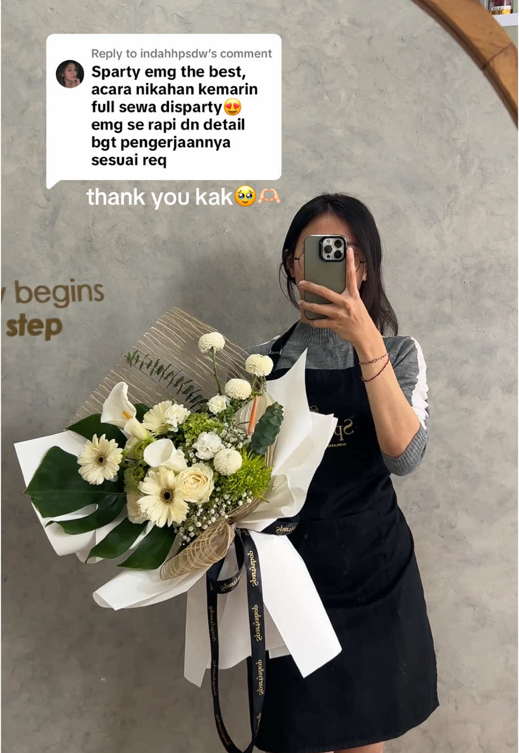 Replying to @indahhpsdw dapet kata-kata sweet dari customer itu tuh happy nya bukan main, thank you for trusting us kak indah🥹🌷 #floristbali #maharbali #seserahanbali #floristdenpasar #tokobungadenpasar #tokobungabali 