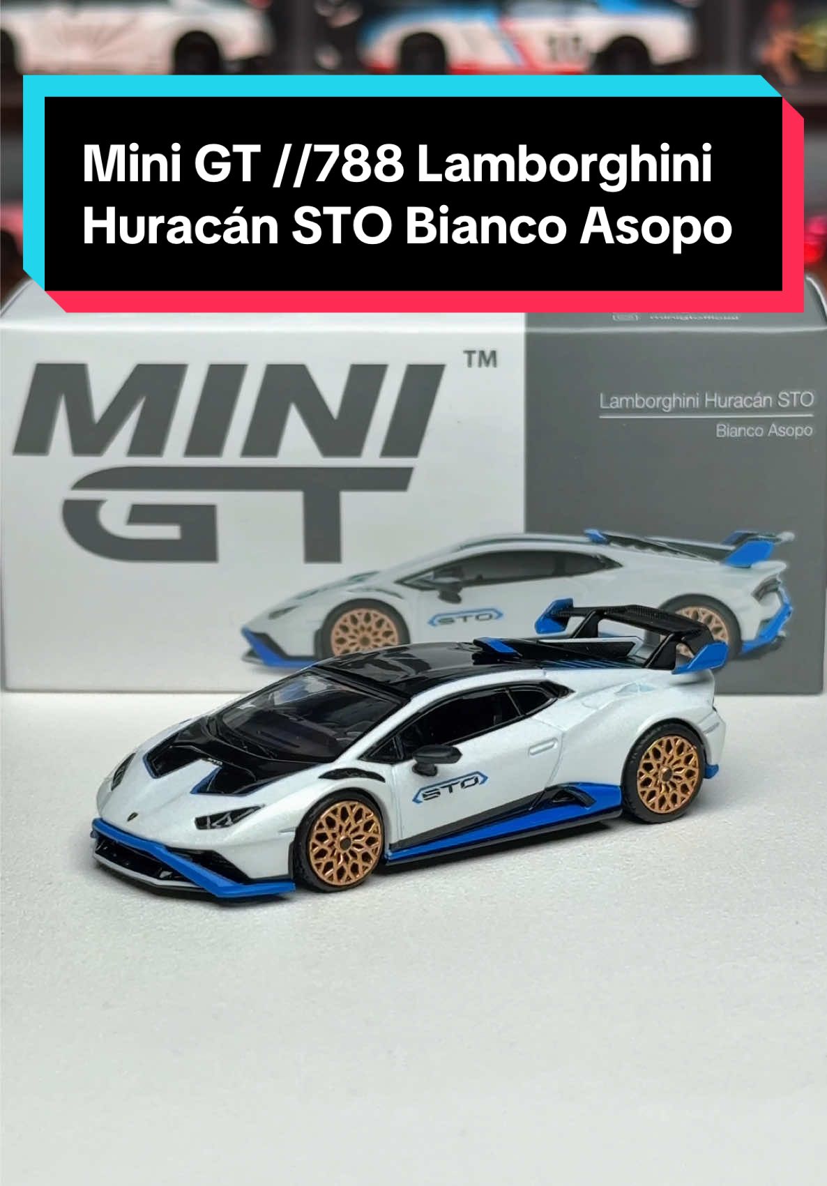 Mini GT //788 Lamborghini Huracán STO Bianco Asopo  #alaxgarage #minigt #lamborghini 