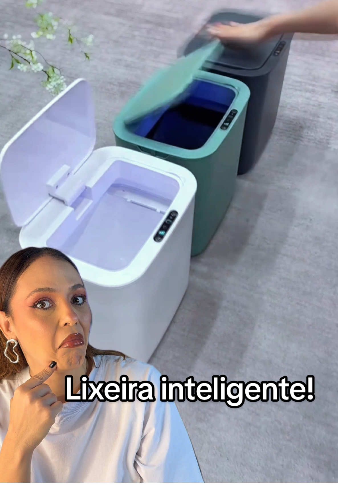 Era o que faltava até a lixeira é inteligente!!! E eu adorei a minha! #review #teste #lixeiracomsensor 