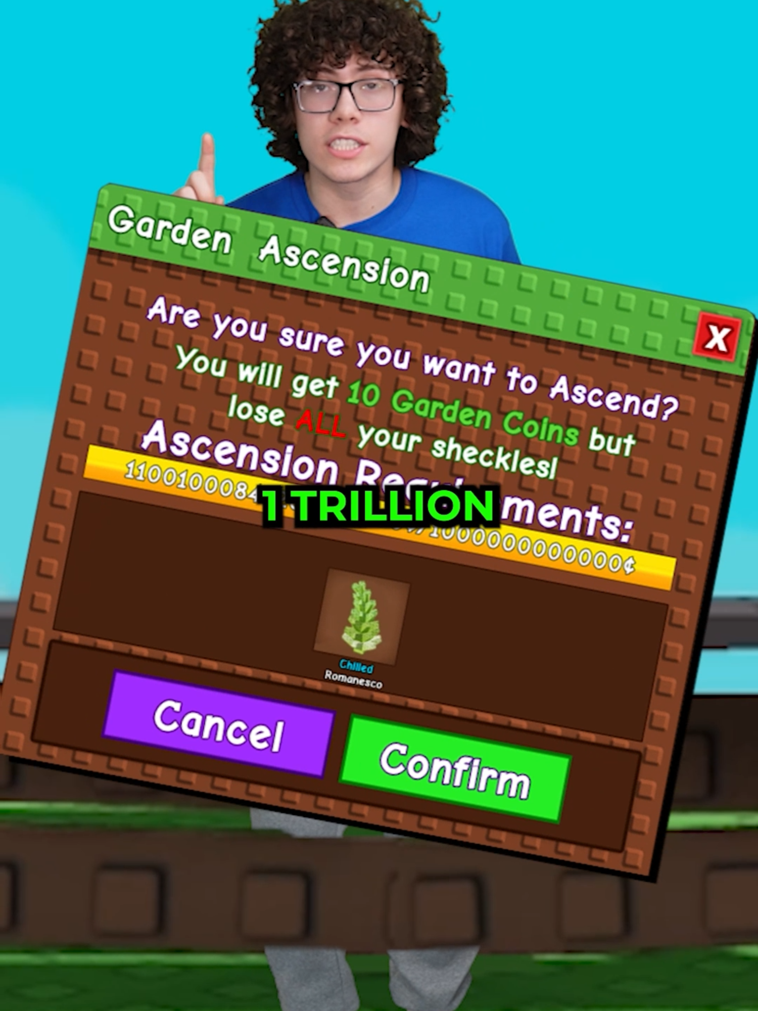 POV: You REBIRTH in Grow a Garden... (ROBLOX) #roblox #growagarden
