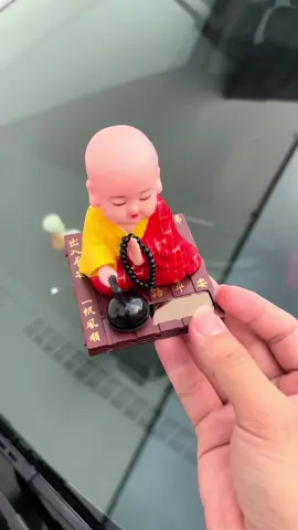 Tượng chú tiểu gõ mõ năng lượng mặt trời #chutieugomotungkinh #trangtrioto 