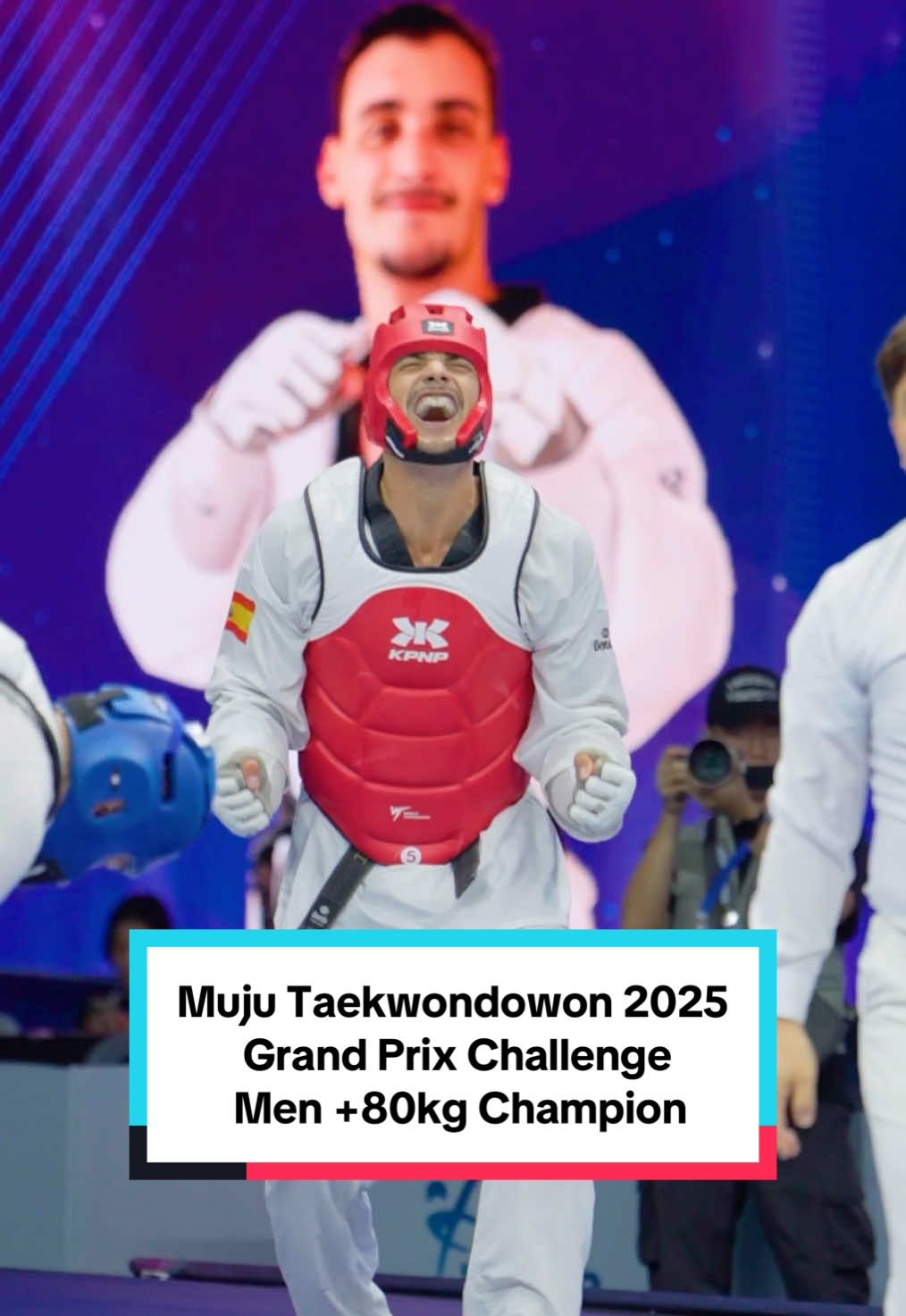 Winner of the Muju Taekwondowon 2025 Grand Prix Challenge Men +80kg Champion! 🥇  #WorldTaekwondo  #MujuTaekwondowon2025GP #GPChallenge #GrandPrixChallenge #WTGPC2025  