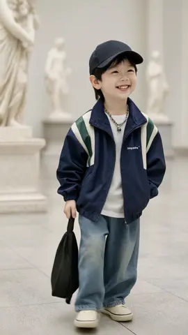 Áo khoác gió màu xanh navy bé trai #shopkids869 #thoitrangbetrai #aokhoacbetrai #aokhoac #xuhuongtiktok 