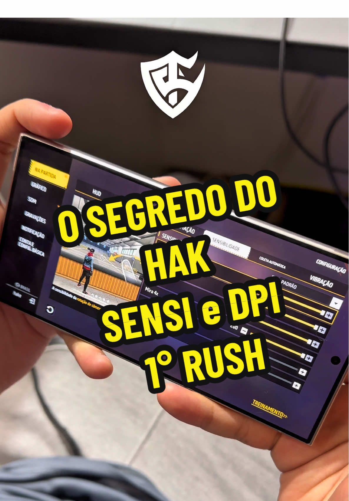 SENSI e DPI 1º rush 2025 #sensibilidadefreefire #sensi #hud #dpi #freefire 