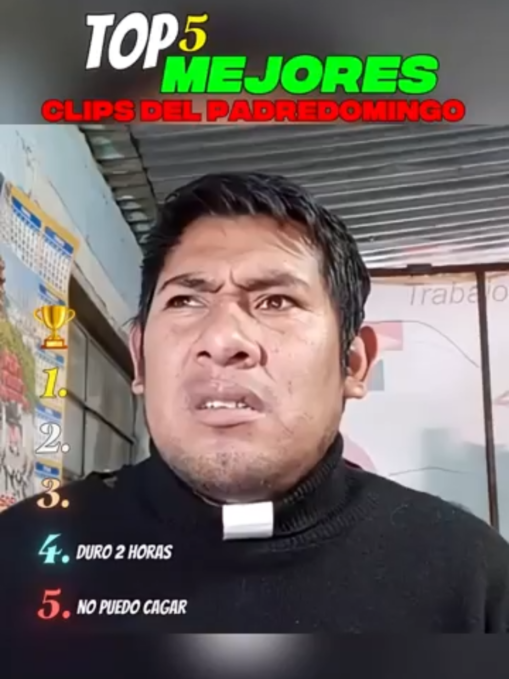 Este tio es histórico 🤣 #ranking #clips #padredomingo #memestiktok #top5 