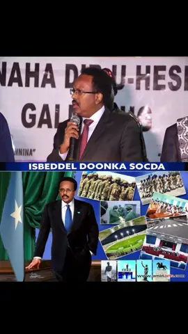 Soomaaliya Xalkeeda Waa Madaxweyne Mohamed Abdullahi Farmaajo, ku dooro ilaalinta Hantida Shacabka, Mushaar bixinta iyo Ciidan Tayo iyo Tiro leh.  Madaxweyne Maxamed Cabdullaahi Farmaajo, waxaa ka go'naa inuu ka shaqeeyo horumarinta iyo badbaadinta dalka, isagoo ilaalinayay hantida shacabka iyo xuquuqdooda. Xukuumaddiisa ayaa xoogga saartay sidii loo hubin lahaa mushaar bixinta joogtada ah ee ciidamada iyo shaqaalaha dowliga ah, taasoo gacan ka geysatay xoojinta kalsoonida bulshada iyo dhaqaalaha dalka. Waxaa sidoo kale la xusuustaa dadaalladiisa ku aaddan dhisidda ciidan tayo leh oo awood u leh difaaca dalka, isaga oo hubiyay inay helaan tababar, qalab casri ah, iyo mushaar joogta ah. #xabiibulmalaayiin👑❤ #farmaajo #nabadiyonolol #farmaajo2026 #somalia 