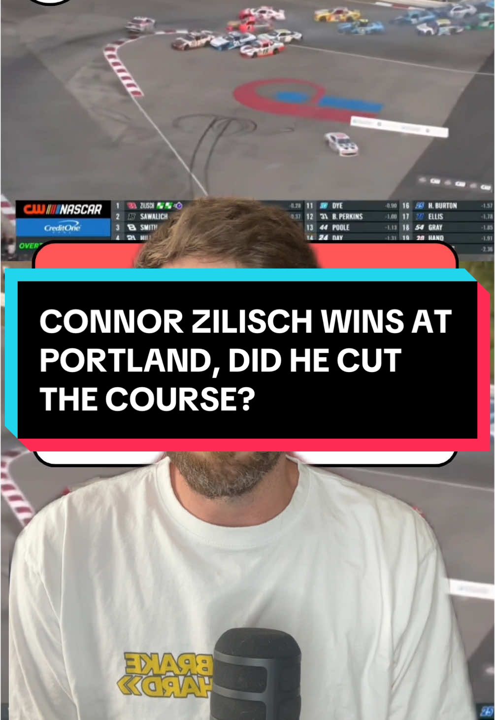CONNOR ZILISCH WINS AT PORTLAND, DID HE CUT THE COURSE? #nascar #racing #Motorsport