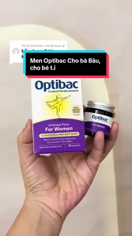 Trả lời @Hà hạnh @ men này hoàng toàn có thể dùng được cho các mẹ đang mang bầu hoặc cho bé t.i nhé ạ #men #optibac_tím #viemphukhoa #babau #nhathuocthaiminh2 