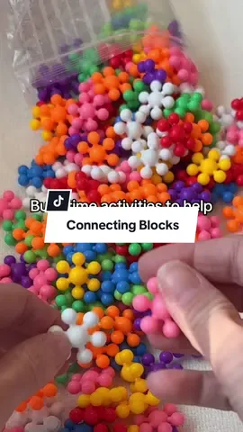 These blocks are great for fine motor skills!