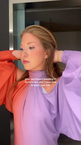 I didn’t wear my hair down for once 😌 #hairtok #weddingguest #hairtutorial #messybun #fyp 