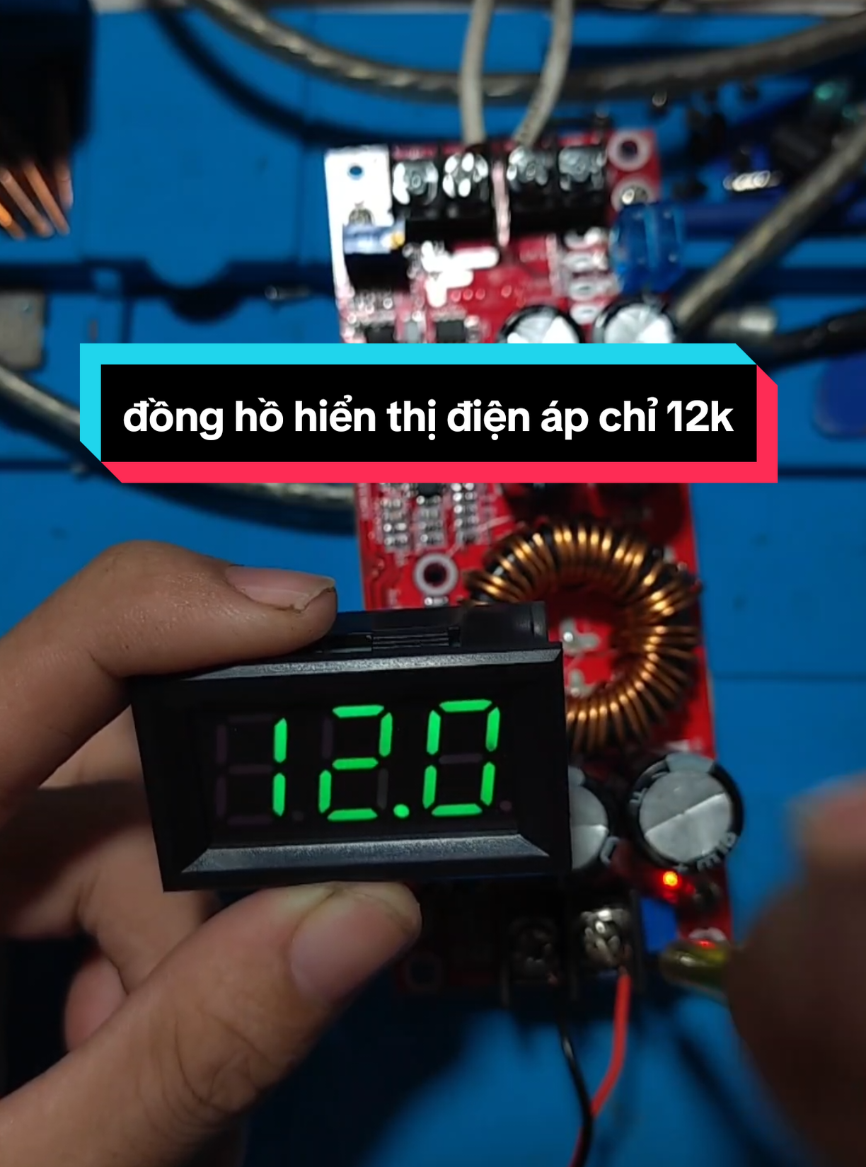 đồng hồ hiển thị điện áp DC tiện lợi mà mà rẻ quá #DIY #dongho #dovol #vom 