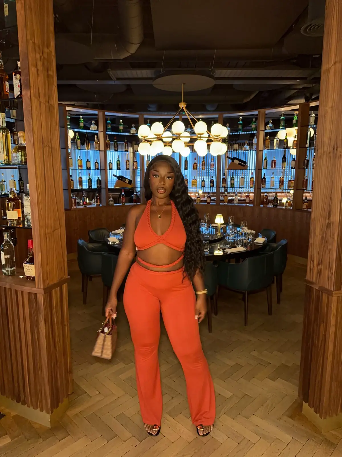 Set @Fashion Nova  Name: Twisted Desire Pant Set - Rust Size: M