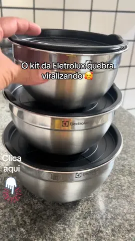 Conjunto Bowls de Inox Electrolux com Tampa Plástica 3 Peças ##eletrolux##tiktokshop##cozinha##casa##bowls @@Claudia Aragão @@Claudia Aragão @@Claudia Aragão Garanta o seu tb clicando no carrinho laranja na parte inferior do vídeo 😉