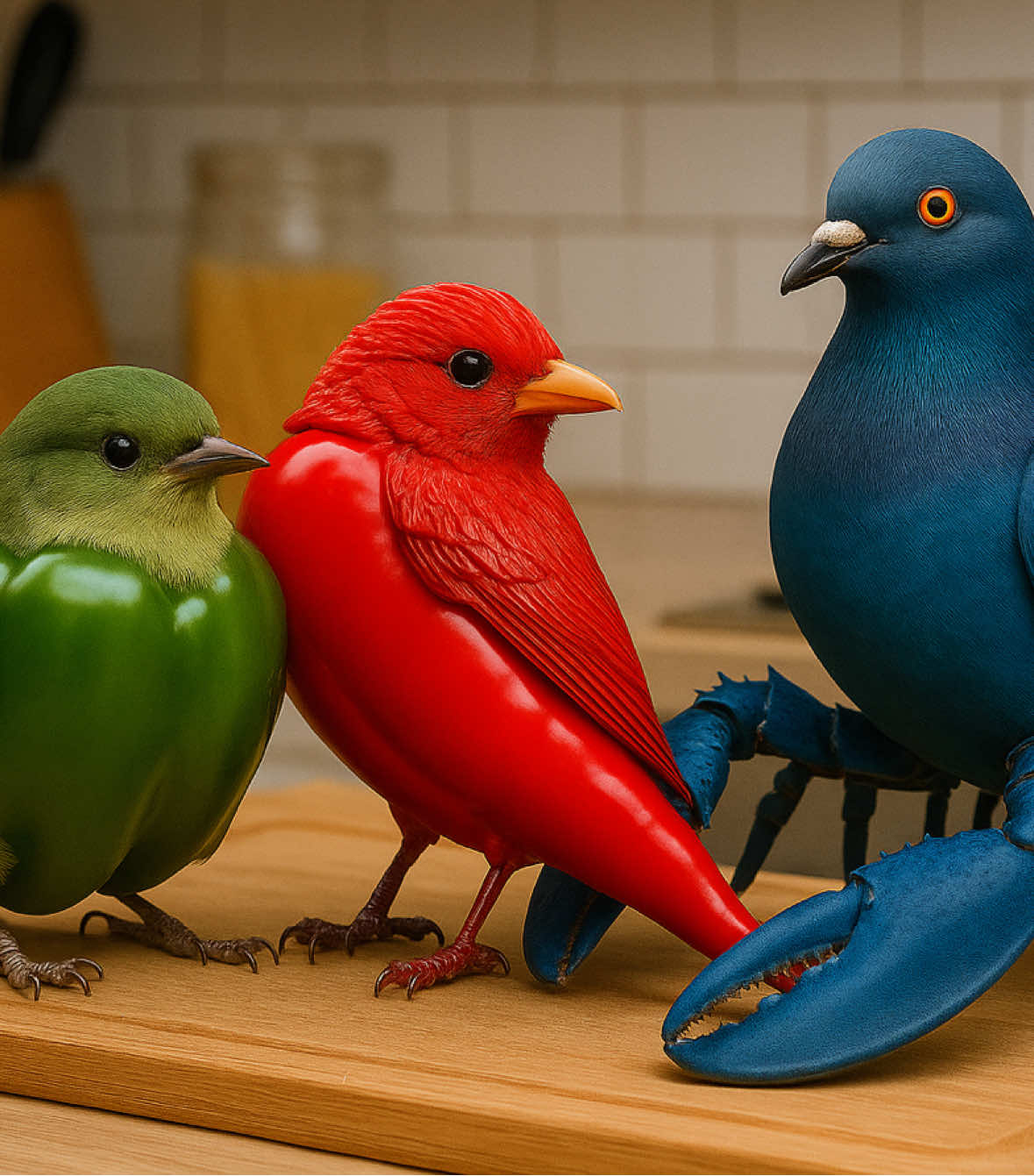 @chilibird (with red aura) @green chili bird  #fyp #ai #brainrot #pixverse #viral 