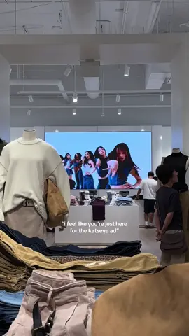 AND I WAS! i never had the interest to step into a gap store until this ad dropped 😫😫 #gap #katseye #eyekon 