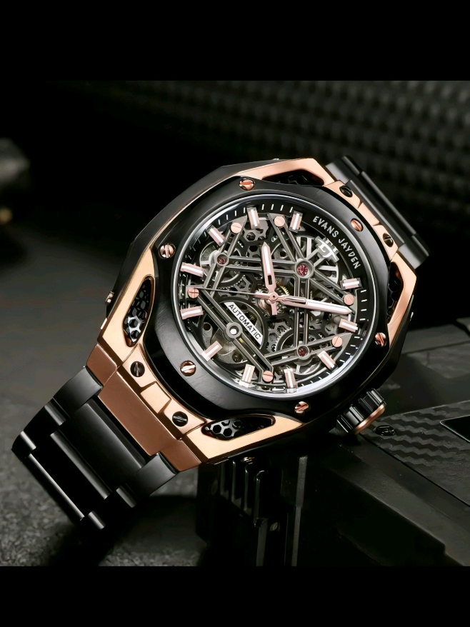LIMITED EDITION !!! Evans Jayden Jam Tangan Pria 9622 Rantai Automatic Movement Stainless Steel Kaca Sapphire Chronograph Water Resistant 5 ATM #PLDTHomeFiberFest #jamtanganpria #jamtanganori #jamtangansultan #jamtanganpriaoriginal 