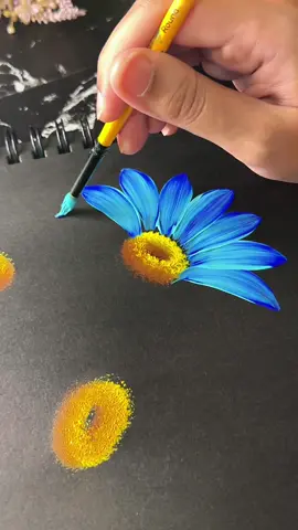 ✨My Black Diary✨ Brush Stroke Painting✨ Prettiest flowers 🌺   #acrylicpainting #trendingreels #reelsviral #trending #art           