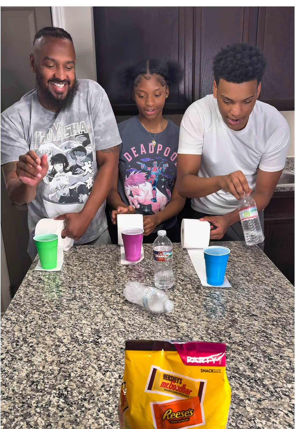 Flip The Bottle Roll The Toilet Paper Challenge!!  #fyp #foryoupage 