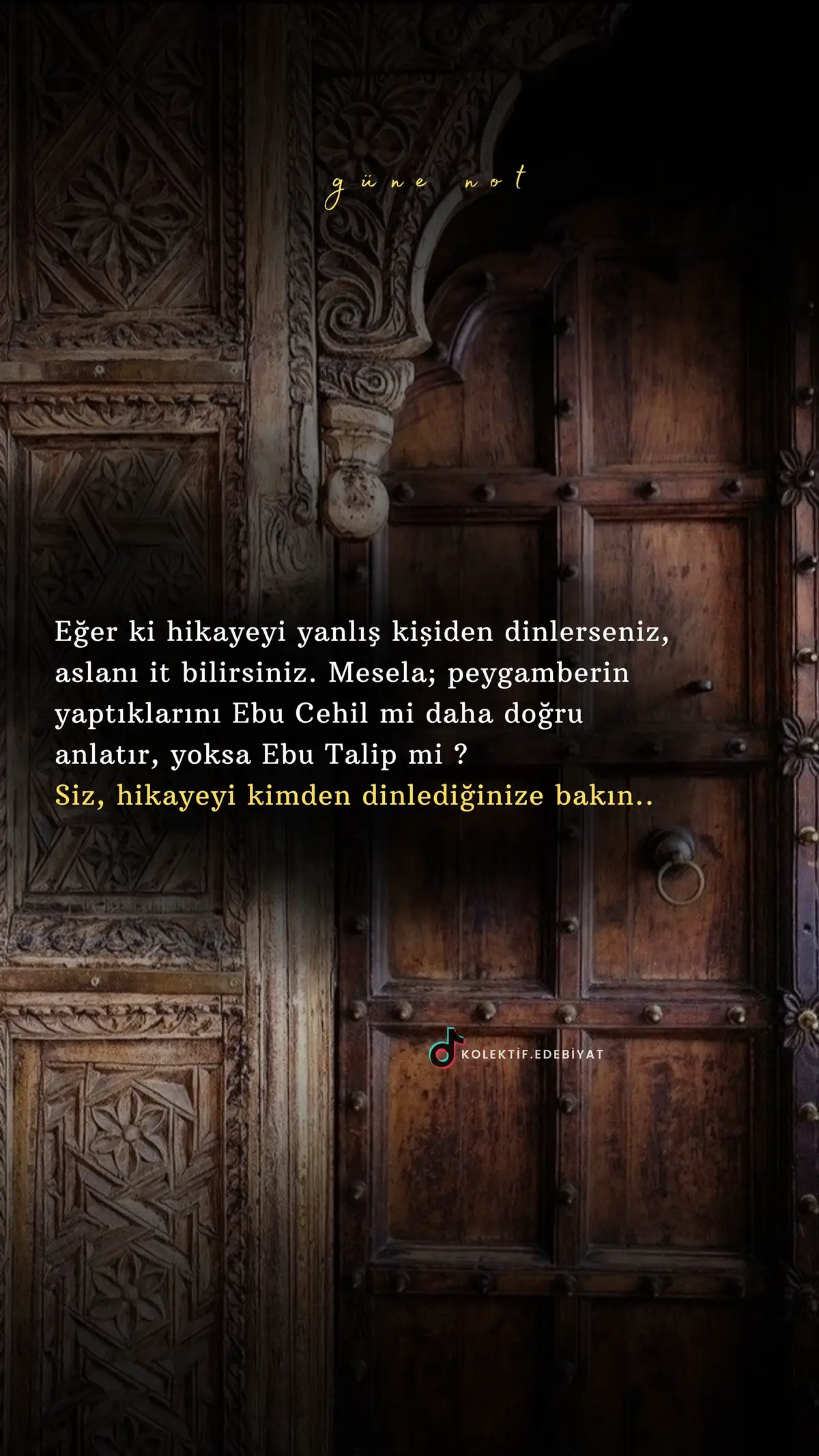 Siz, hikayeyi kimden dinlediğinize bakın.  #sözler #fyp #keşfet #alıntı #kesfet 