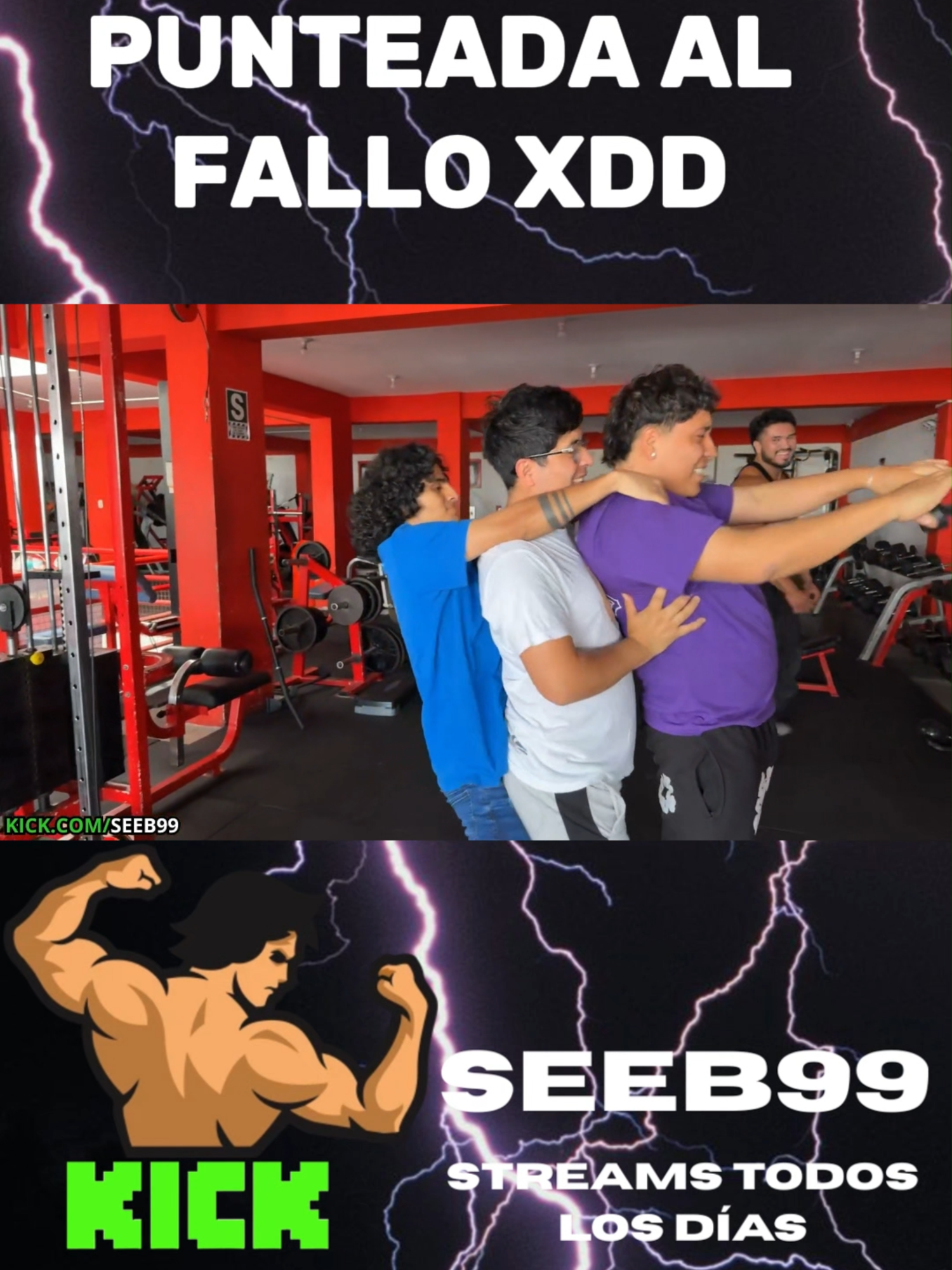 la union hace la fuerza#seeb99 #show #gym #risa #renzosivina #peru🇵🇪 #sed #fyp #kick #streamer #stream #clips #musculation #fy #locura #bodybuilders #work #glory #pain #Fitness