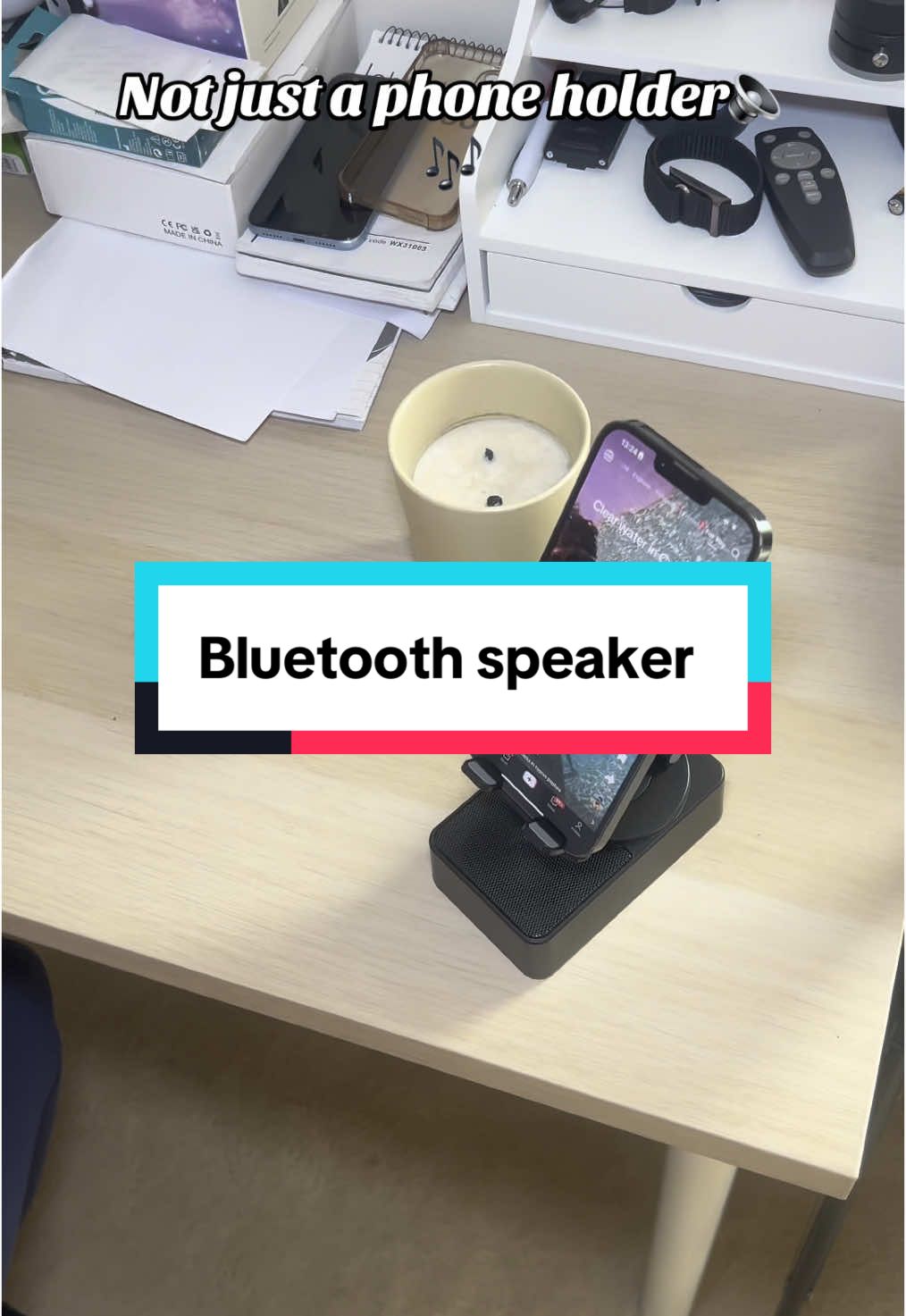 More than just a phone holder #speaker #phoneholder #charger #tiktokmademebuyit 