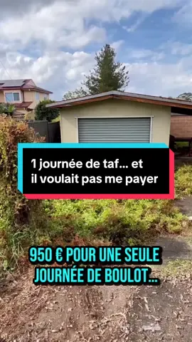 1 journée entière pour 950€... et il voulait pas payer Tu aurais fais quoi? #jardinier #paysagiste  