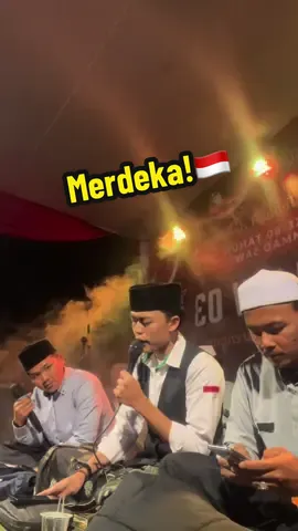 Sekali merdeka tetap merdeka semoga negeri ini secepatnya benar benar merdeka🤲🏻🇮🇩 #17agustus #maulidnabimuhamammadsaw #infocihanjuang #hadrotunnidzom #aljidan 📍@KARTAUNIT03CHJ🇲🇨  📸@Nazminjm @J& 