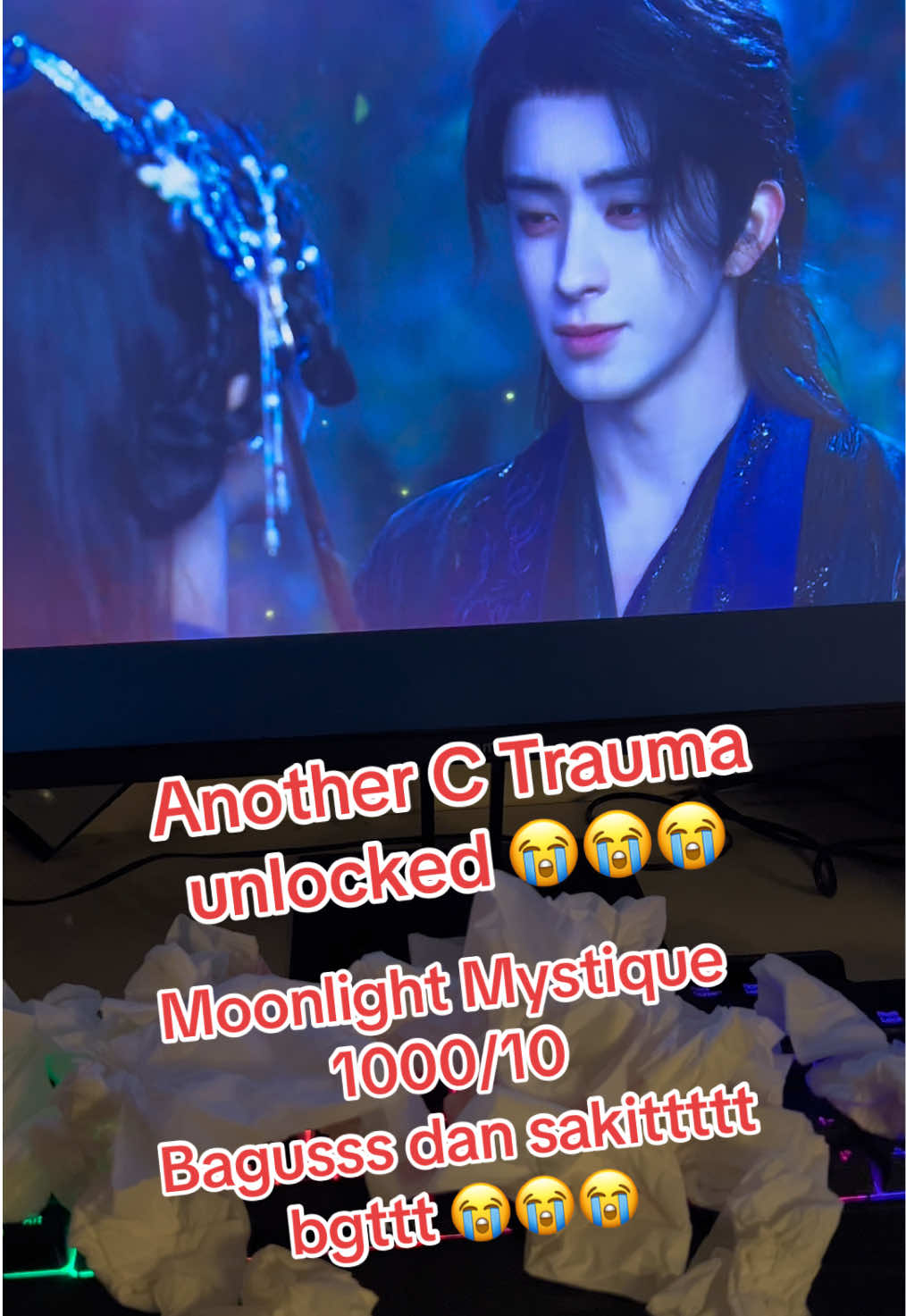 Sakitnya bukan maen 😮‍💨😮‍💨😭😭 #bailu #aoruipeng #moonlightmystique #fanyue #baishuo 