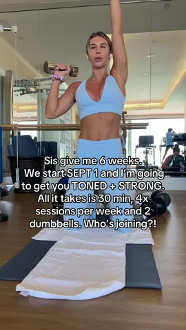 start the my 6 week strength x  Pilates challenge with me on monday!! Who’s in?! #athomeworkout #upperbody #armworkout #fitnesstips #workoutmotivation 