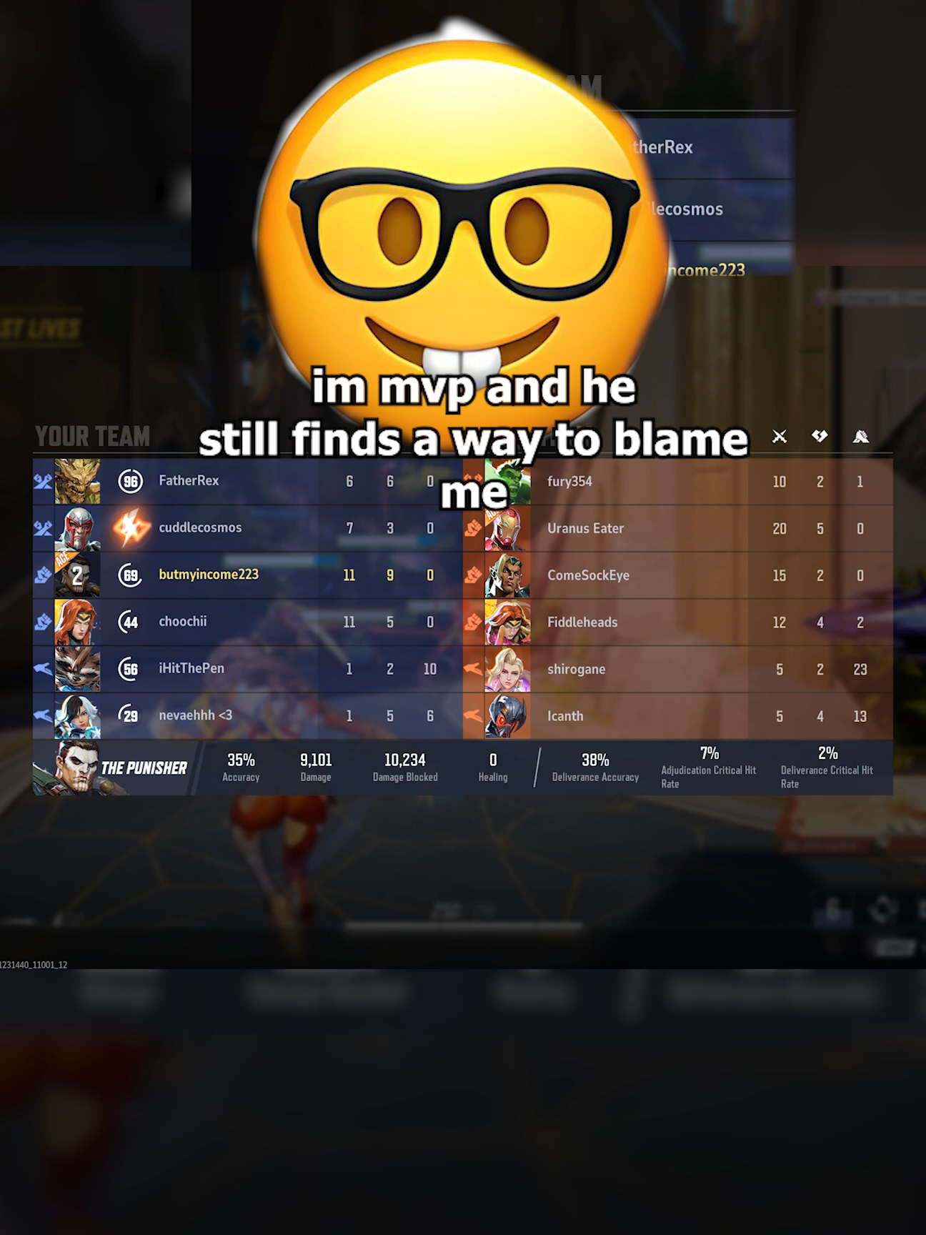 everyones else fault but mine #marvelrivals