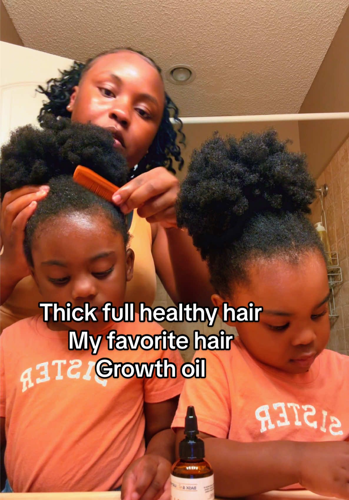 I don’t even got to say too much. Y’all see all that hair. No bald spots over here. #hairtok #baskandlatherco #hairoil #hairgrowth #fypシ゚viral 