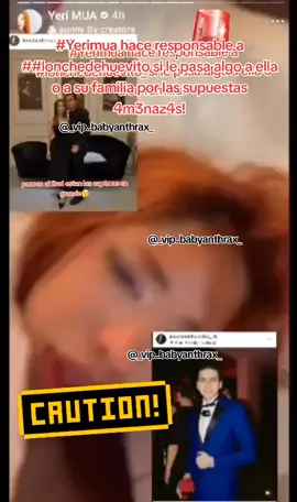 😱😬 #Yerimua hace responsable a #lonchedehuevito si le pasa algo a ella o a su familia por las supuestas 4m3naz4s! #music #fypシ゚viral #fypシ゚ 