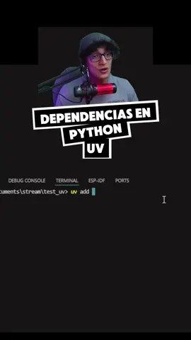 Te enseño a instalar dependencias con UV, un nuevo gestor de paquetes para Python ultra rápido y aparte que se encarga de la creación y actualización automática de ambientes virtuales. No te quedes atrás UV es el futuro. #programacion #python #uv 