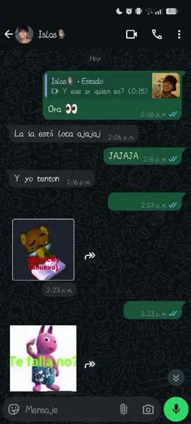 #paratii #foryoupage #bromamensajeinvisible  JAJAJA 😂😂  tqm @Angel Islas ❤️