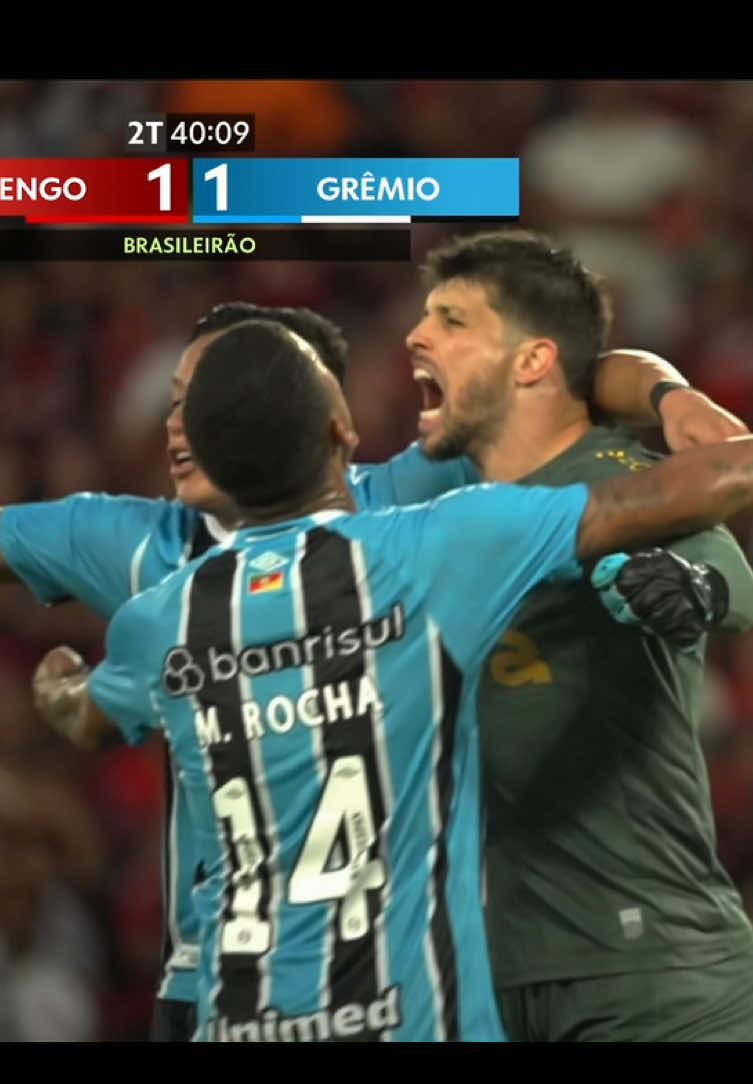 Gol Tiago Volpi - Flamengo 1 x 1 Grêmio #gol #brasileirao #gremio #futebolbrasileiro #fyp 