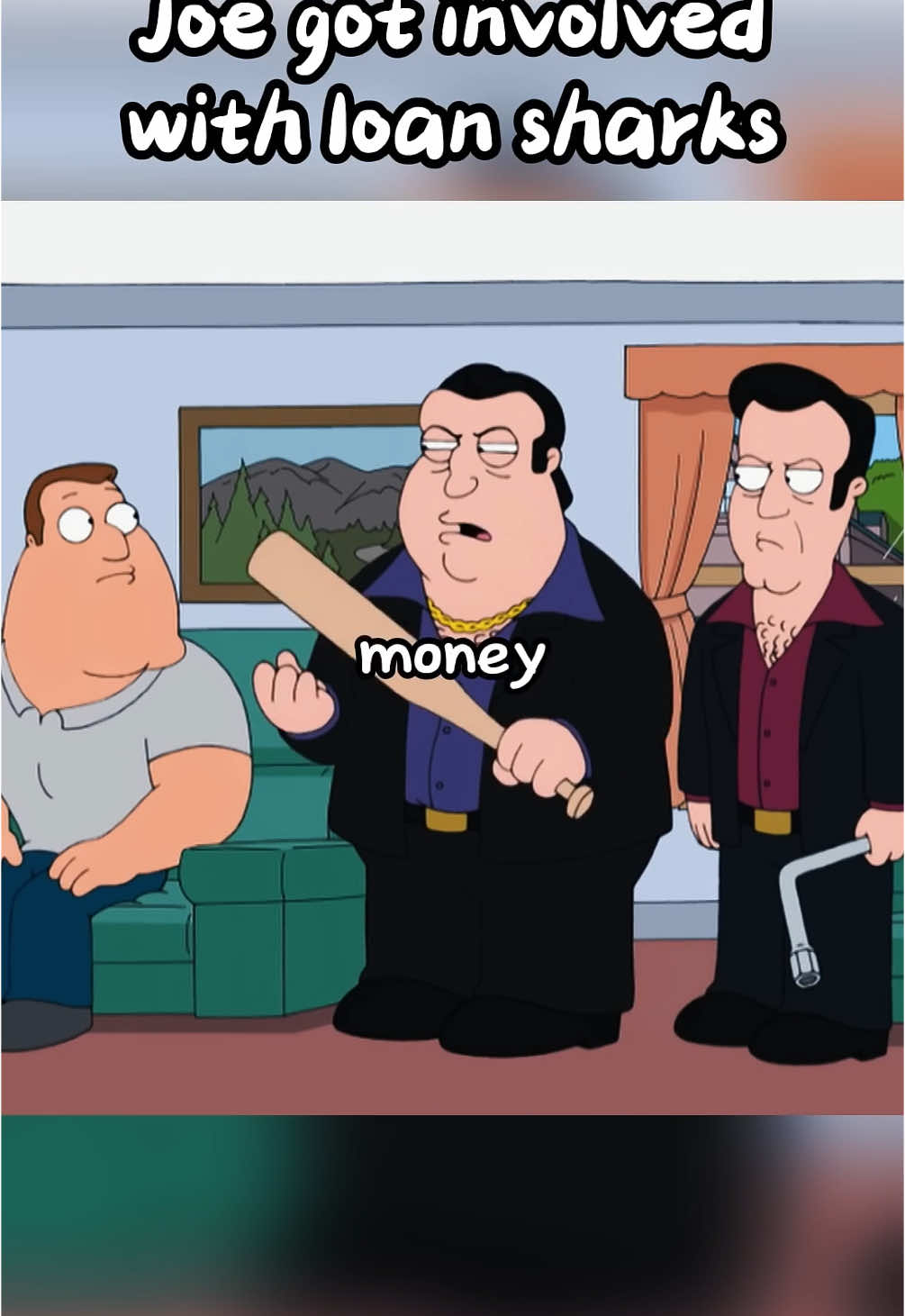 Joe got involved with loan sharks #familyguy #familyguyclips #foryoupage #petergriffin 
