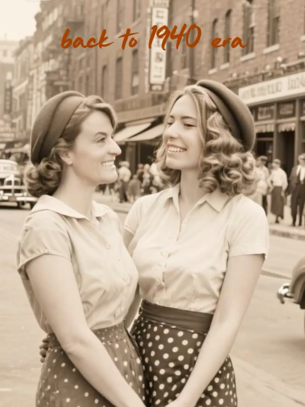 back to 1940 era #CapCut #1940 #retro #vintage #aistyle 
