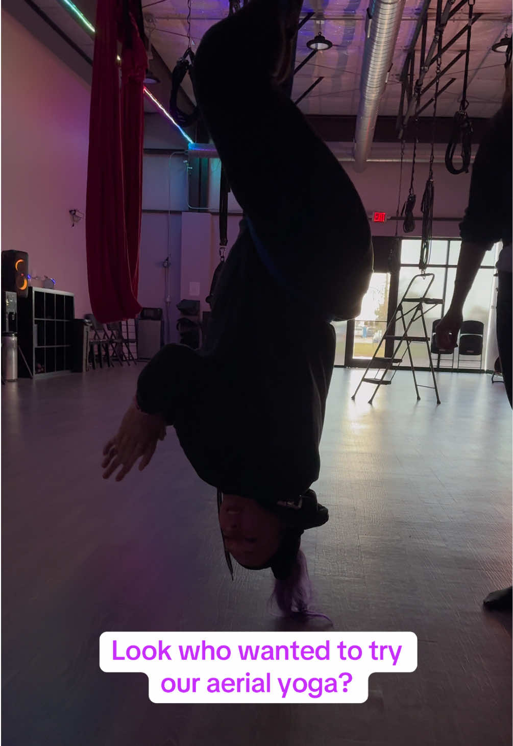 Puppy love #bungeefitness #aerial #aerialyoga #yoga #aerialsilks 