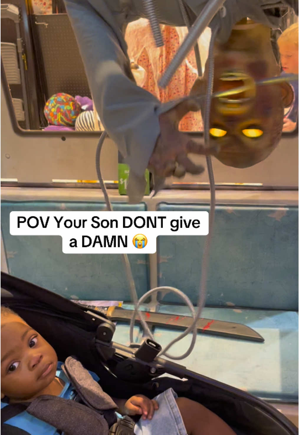 Nonchalant like his mommy😭 #boymom #halloween #fyp #foryou #boymomlife 