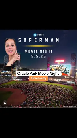 *Giveaway Closed* join me at Oracle Park’s movie night next Friday 9/5! 🍿 To enter: follow me here on TikTok and comment who your favorite superhero is? 🦸🏻 Winner will be notified on Thursday! #oraclepark #sanfrancisco #movienight #thingstodoinsf #sftok 
