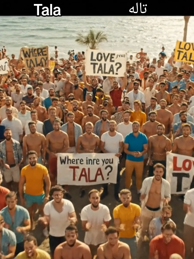 لما الجمال يقلب مظاهرة على البحر 🌊🔥   أحلى احتجاج في التاريخ كله عشان تاله 😍✨   #انتي_فين_يا_تاله #fyp #viral #trending  @Tala @تاله @︎talah 