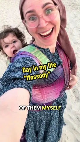 A day in my life from Messody’s perspective of our vacation at the beach. #dayinmylife #beach #vacation #baby #wovenwrap 