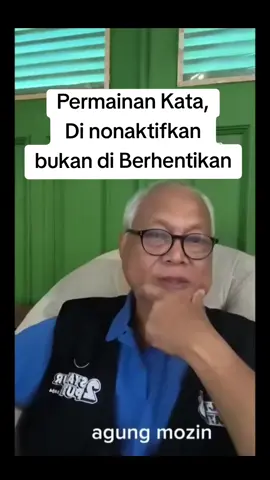 Dinonaktifkan. Bukan dikeluarkan atau diberhentikan. Tidak dimintai pertanggungjawaban juga. They're playing with words. #ahmadsahroni #uyakuya #ekopatrio #nafaurbach #dpr 