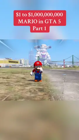$1 to $1,000,000,000 MARIO in GTA 5 #game #fyp #entertainment #gta5 