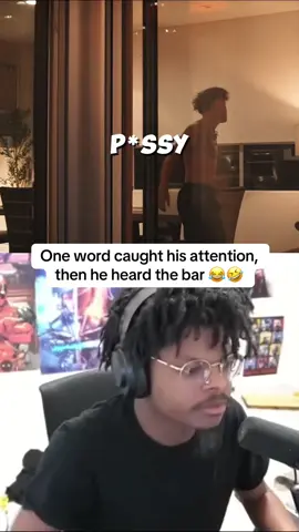 One word caught his attention, then he heard the bar 😂🤣 #ericreprid #rap 