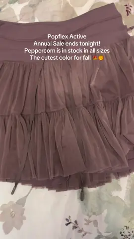 The cutest skirt in the most perfect fall color is on sale and in stock in all sizes! The sale ends tonight so if you’ve been thinking about getting one of the viral pirouette skorts from @POPFLEX Active now is the time to snag one. #fallfashion #falloutfits #fallstyle #tiktokshopblackfriday #tiktokshopcybermonday 