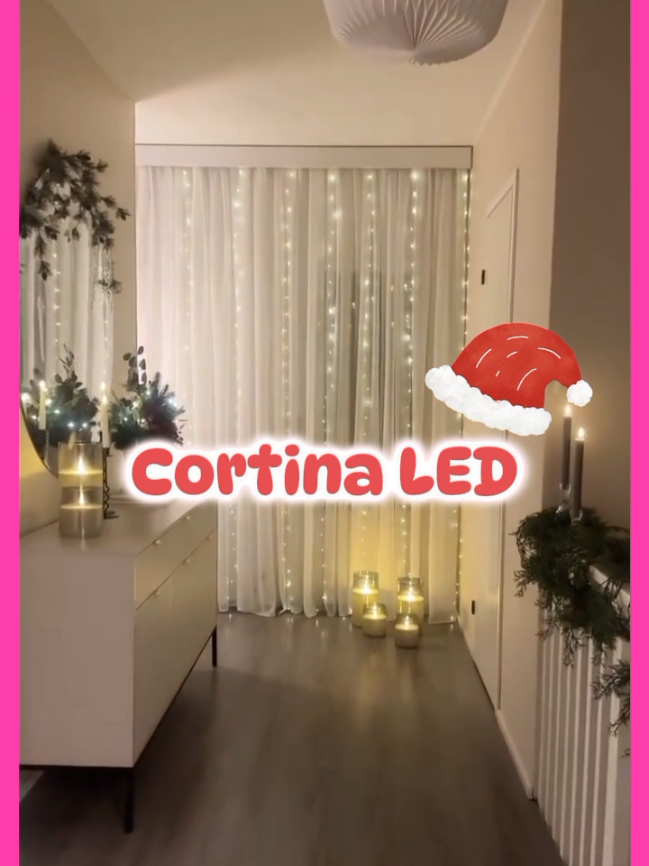 cortina led natalina #cortinaled #natal #piscapisca 