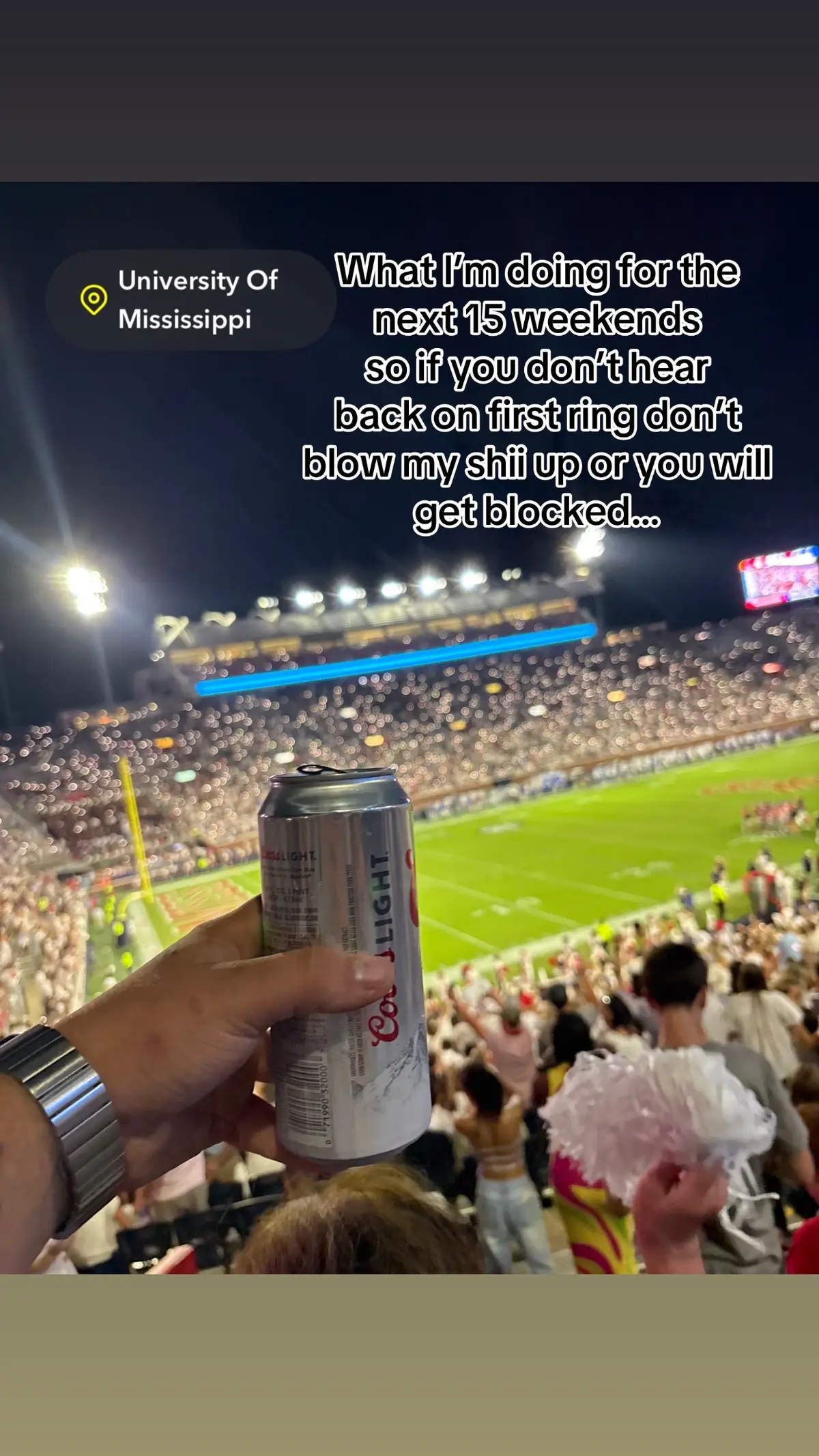 Who seen the bama upset😂😂 #fyp #CollegeFootball #hottytoddy #coors #viral 